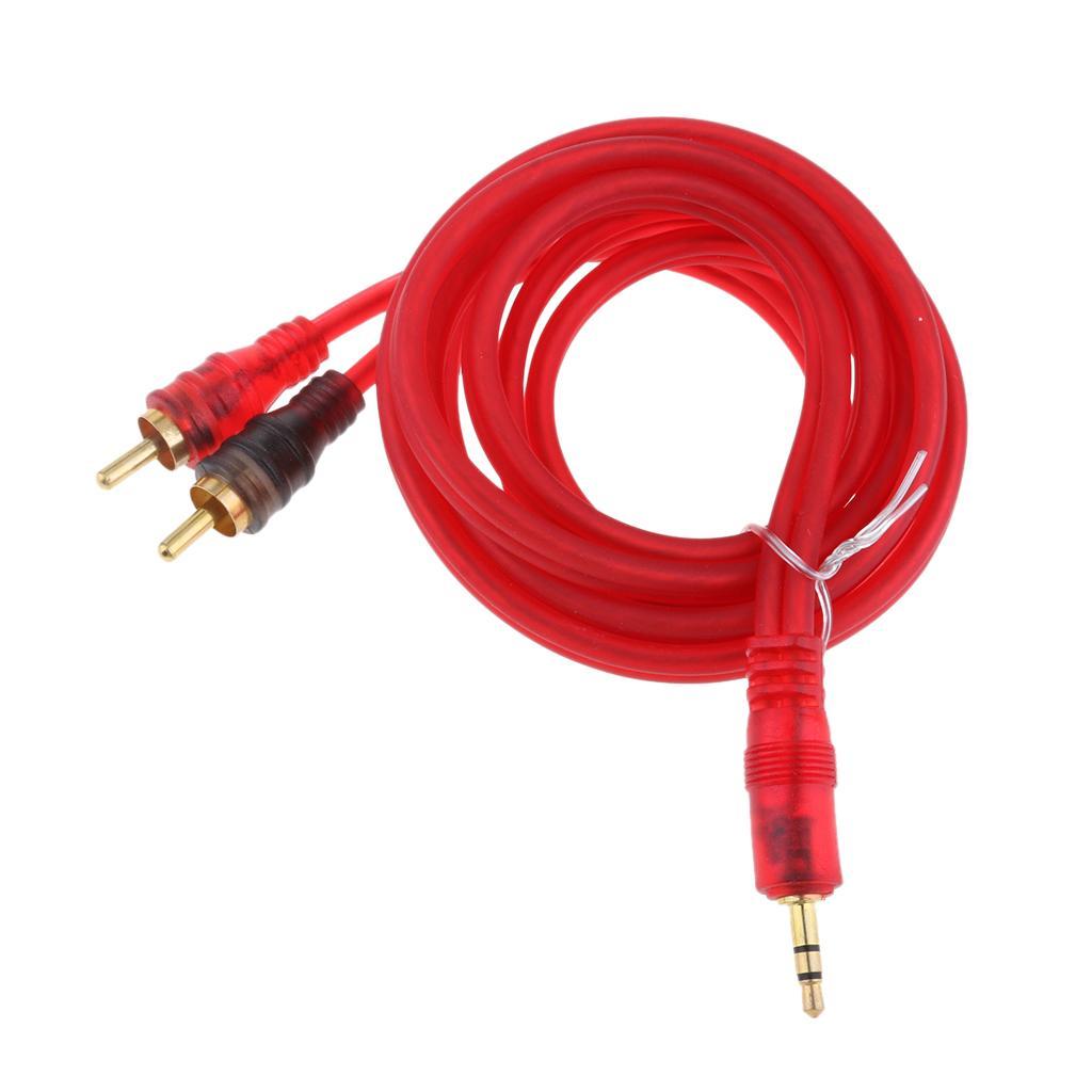 RCA Cable 3.5mm Male To 2-Male RCA Cable Splitter Audio RCA Male Cable