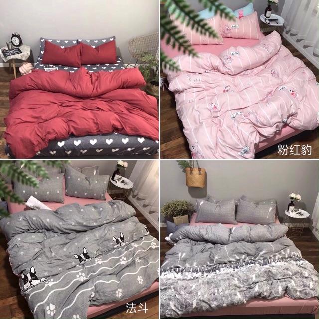 Bộ chăn ga gối Hè chất liệu ĐŨI hàng mới về