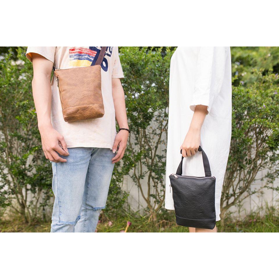 Túi đeo chéo unisex thời trang với chất da tổng hợp cao cấp - BOM