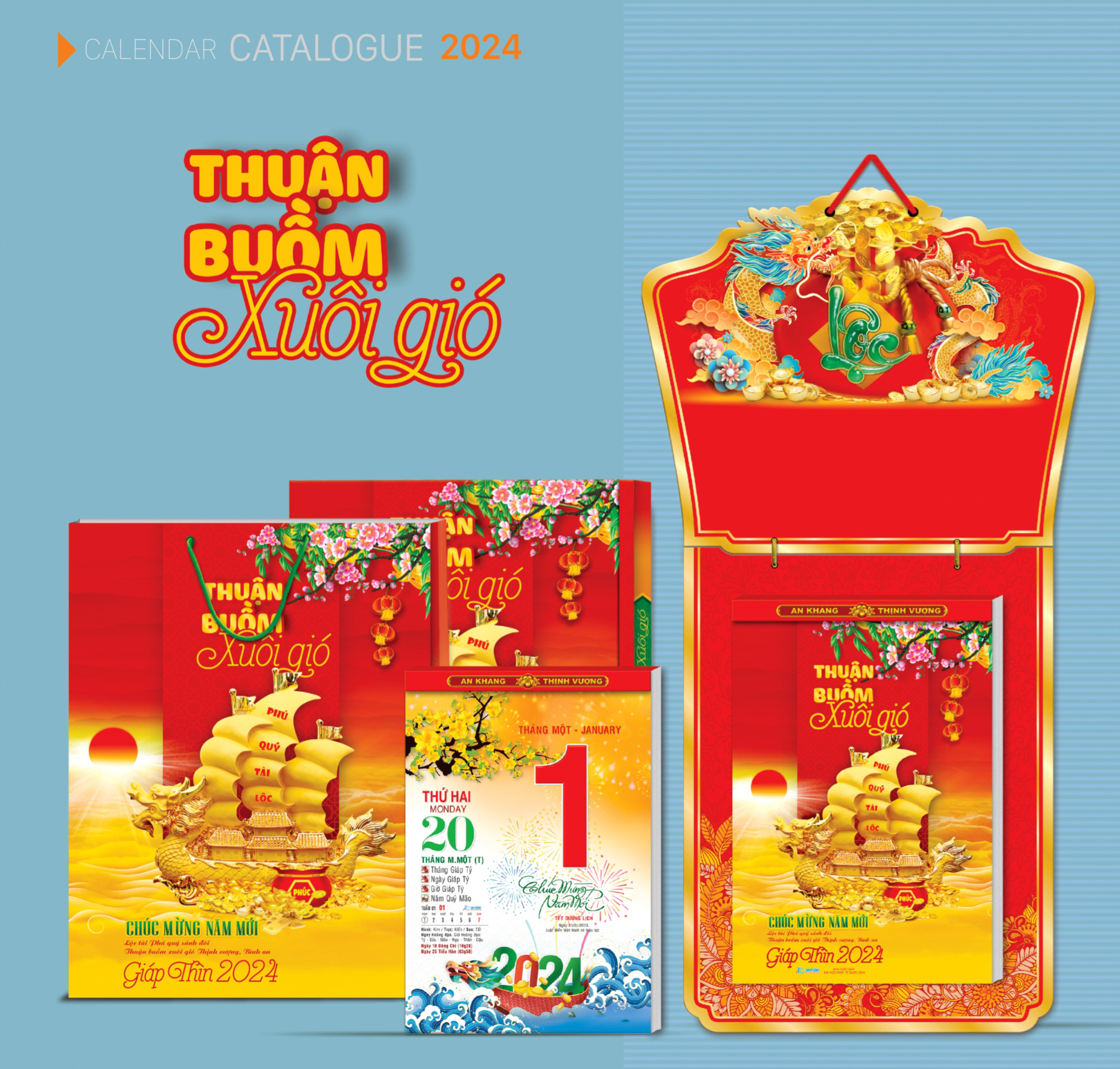 Lịch Bloc 2025 - Thuận buồm xuôi gió (20x30 cm) - MS07