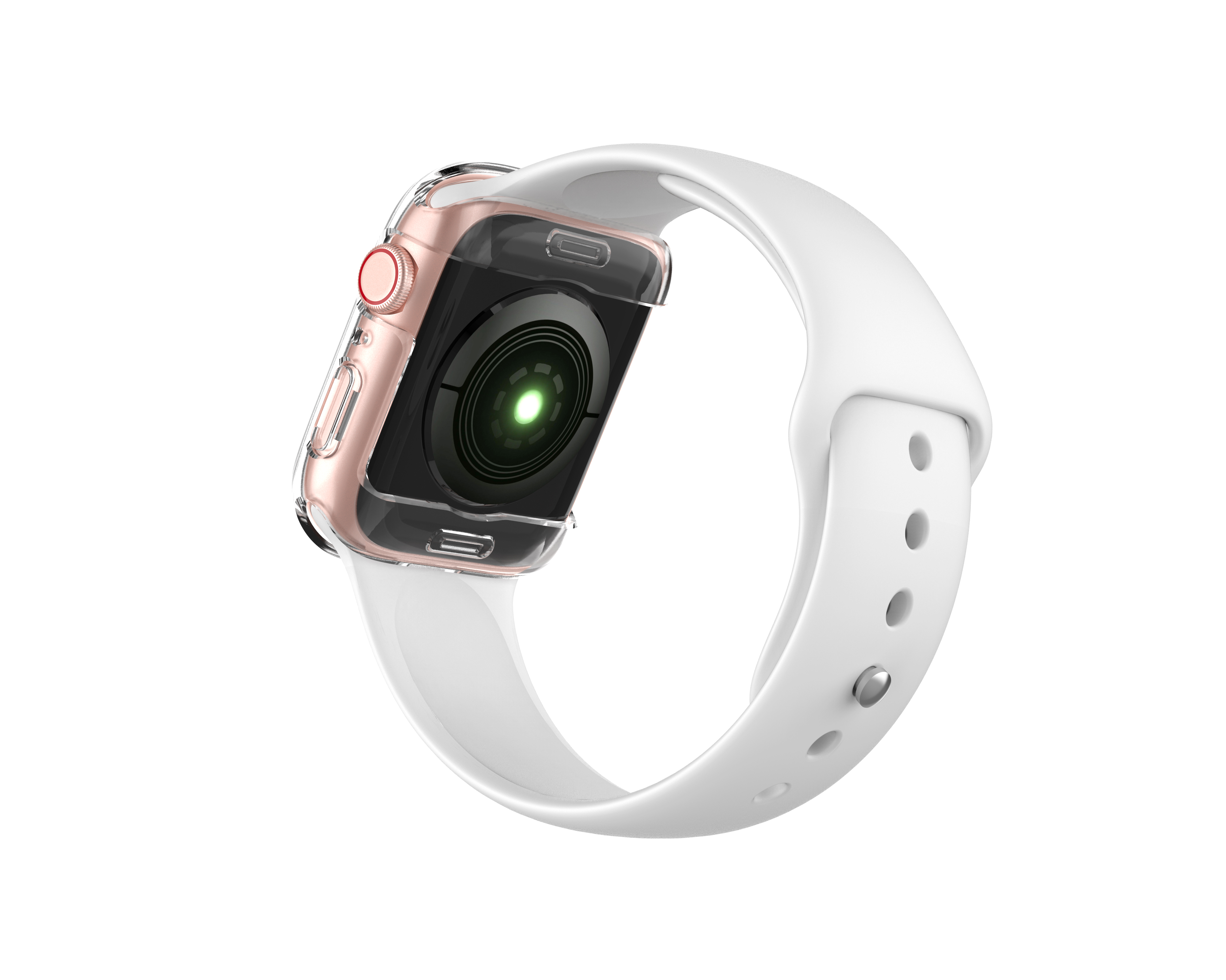 Ốp Case Bảo Vệ TPU Trong Suốt &amp; Mặt Kính Cường Lực dành cho Apple Watch Series 4/5/6/SE (Size 40mm/44mm