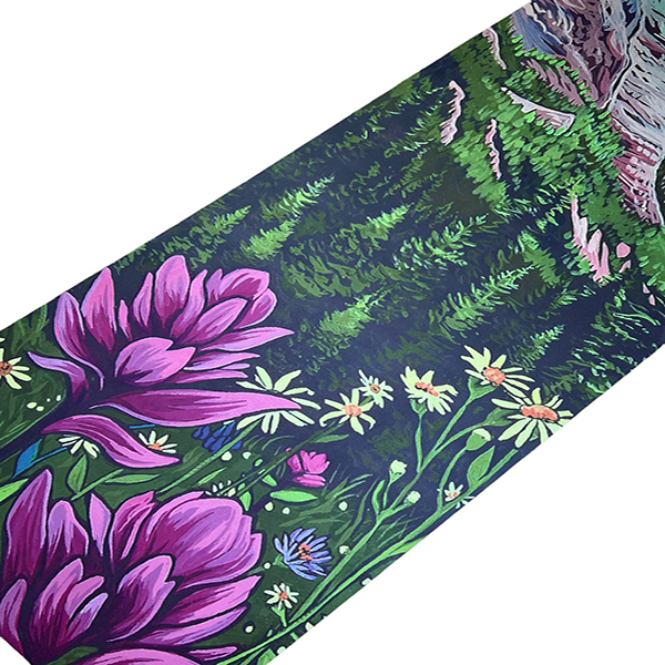 Thảm tập yoga chính hãng Yvonne, Spring Garden (TẶNG KÈM 3 PHẦN QUÀ) dày 6mm, bề mặt nhám, siêu bám, chống trơn trượt, thấm hút mồ hôi, càng nhiều mồ hôi càng bám, dễ vệ sinh, bề đẹp, sang trọng