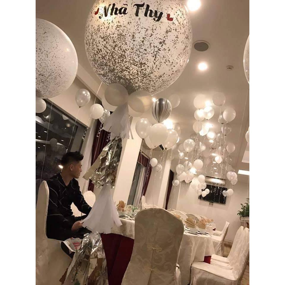 Vỏ bóng to kèm nhũ, in theo yêu cầu, và đuôi bóng