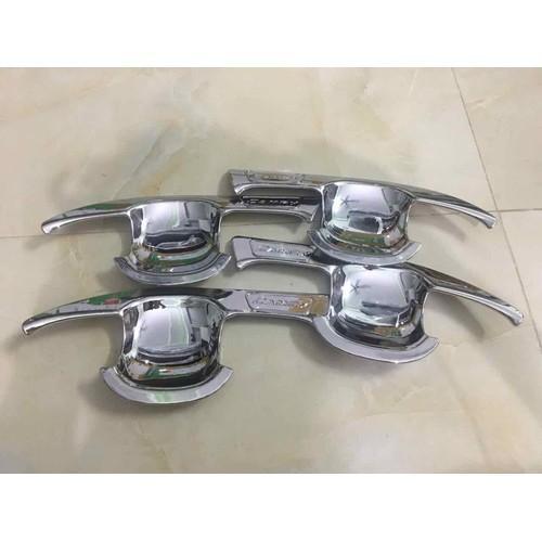 Bộ ốp tay nắm, hõm cửa xe dành cho Toyota Camry 2019 -2021 mạ Crom