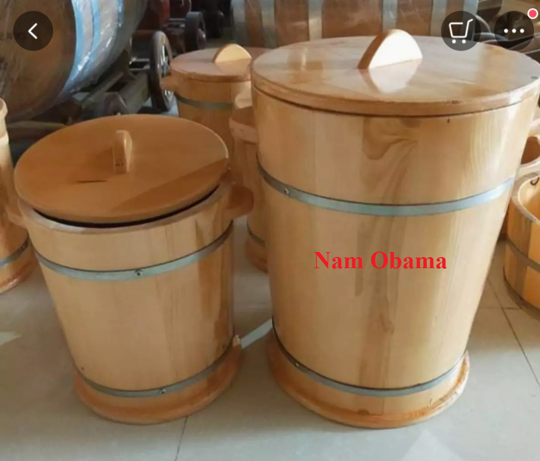 Thùng đựng gạo bằng gỗ loại 50 kg