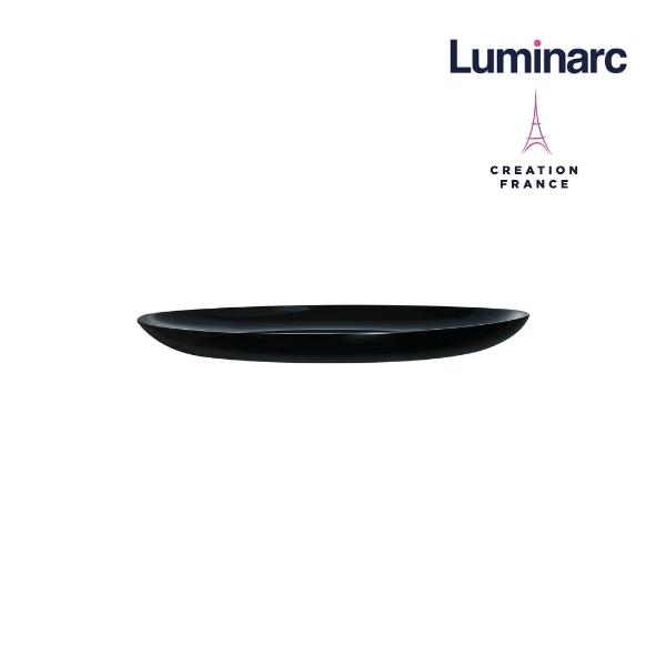 Bộ 6 Đĩa Thuỷ Tinh Luminarc Diwali Đen 27cm - LUDIP0786