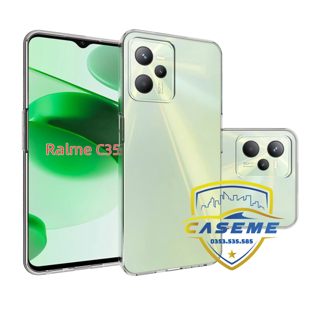Ốp lưng dành cho Realme C35 silicon dẻo trong suốt cao cấp A+