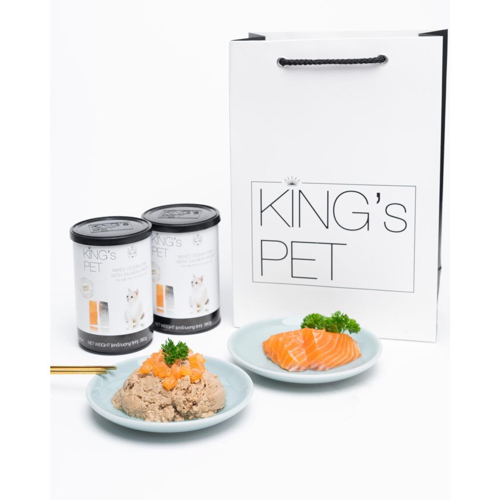 Pate cho chó mèo cao cấp King’s Pet, lon 380g