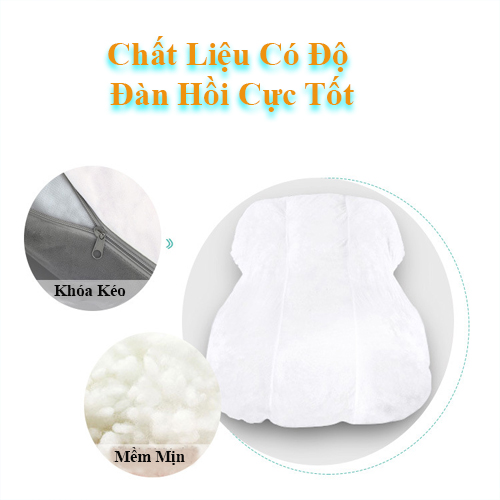 Giường Lười Totoro Thêu Hình Thú Siêu Cute Hàng Xịn Chuẩn Bông Êm Ái Vải Cotton Dày Dặn Chống Xù