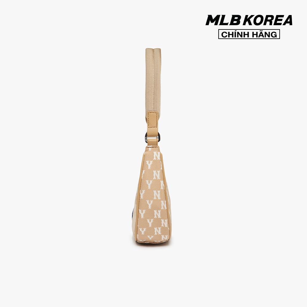 MLB - Túi đeo vai chữ nhật Monogram Jacquard Hobo 3ABQS012N