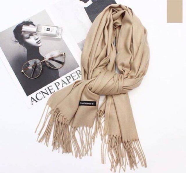 Khăn choàng cổ Cashmere 220x60cm nhiều màu.