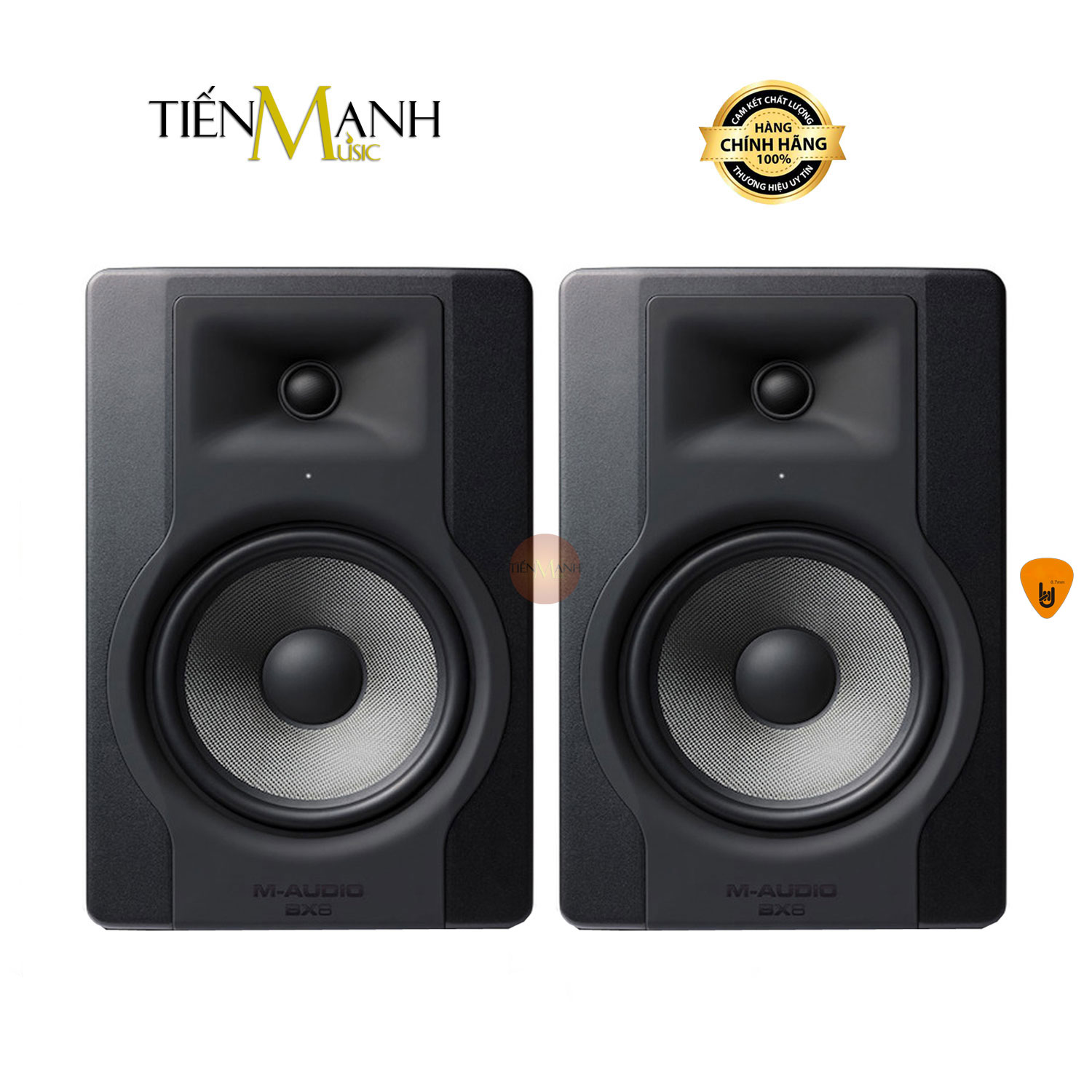 [Một Cặp] Loa Kiểm Âm M-Audio BX8 D3 - Studio Monitor Speaker BX8-D3 for Music Production BX8D3 Hàng Chính Hãng - Kèm Móng Gẩy DreamMaker