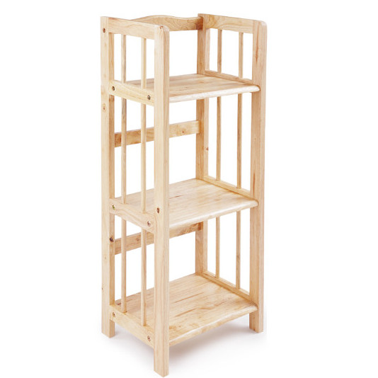 Kệ sách gỗ 3 tầng cao su màu TN