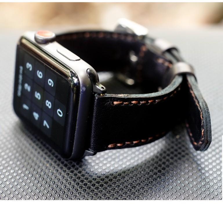 Dây đồng hồ RAM Leather apple watch da dê đen - RAM classic 1997