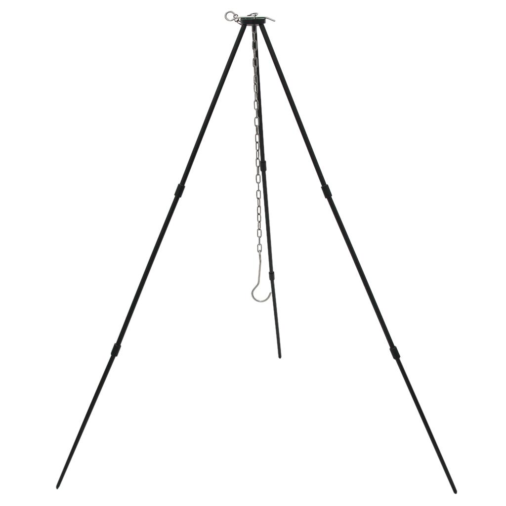 Camping Picnic Cooking Tripod Hanging Portable Campfire Pot Pan Grill Stand