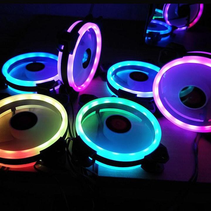 Bộ kit 5 fan led RGB kèm HUB và Điều khiển HXHF HF-200