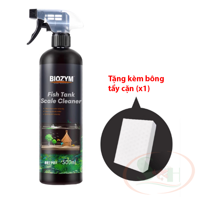 Tẩy cặn canxi Biozym Tank Scale Cleaner vệ sinh vết ố bể kính thủy sinh cá tép cảnh