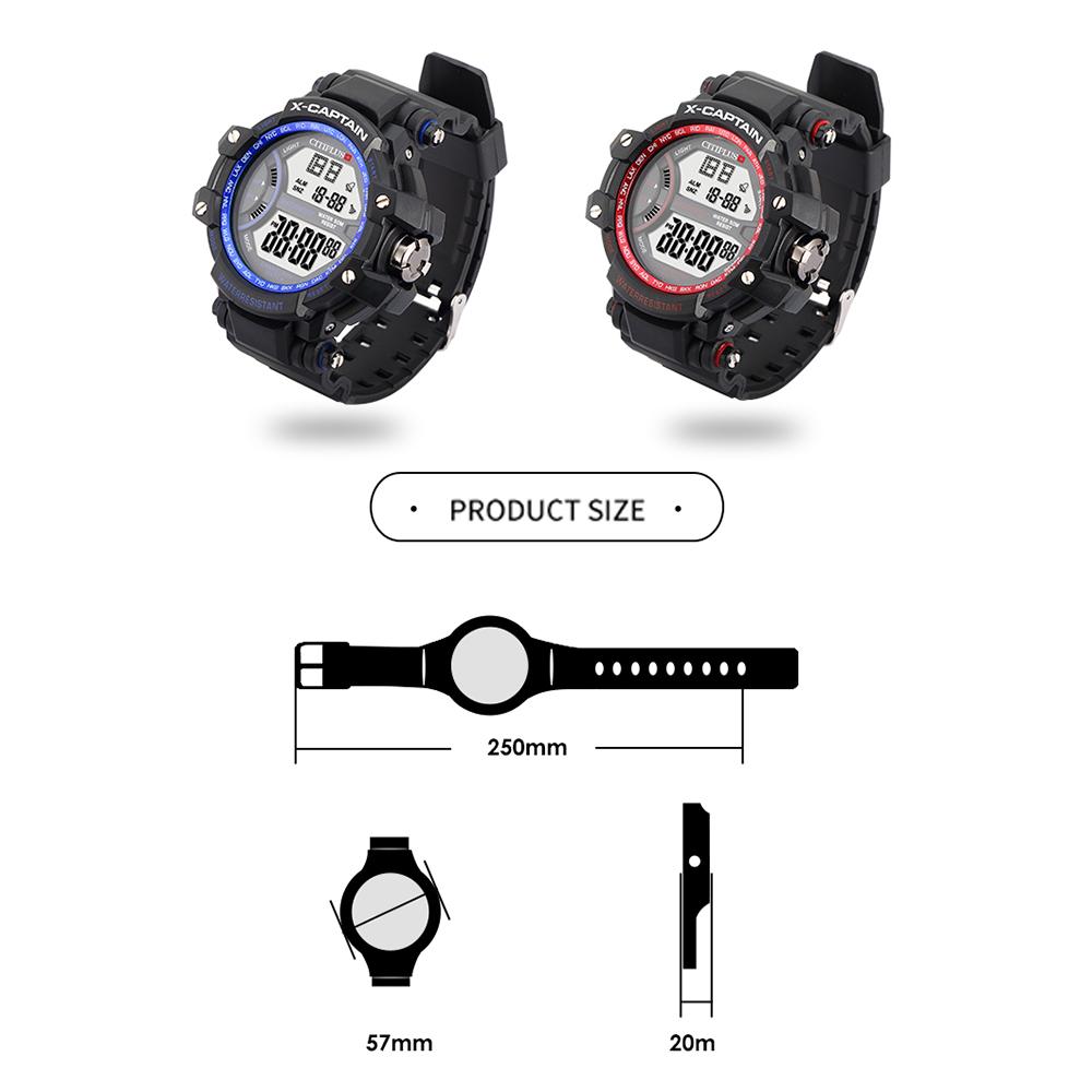 Đồng hồ đeo tay CITIPLUS T-9 Analog Digital Thể thao Đèn nền chống thấm nước