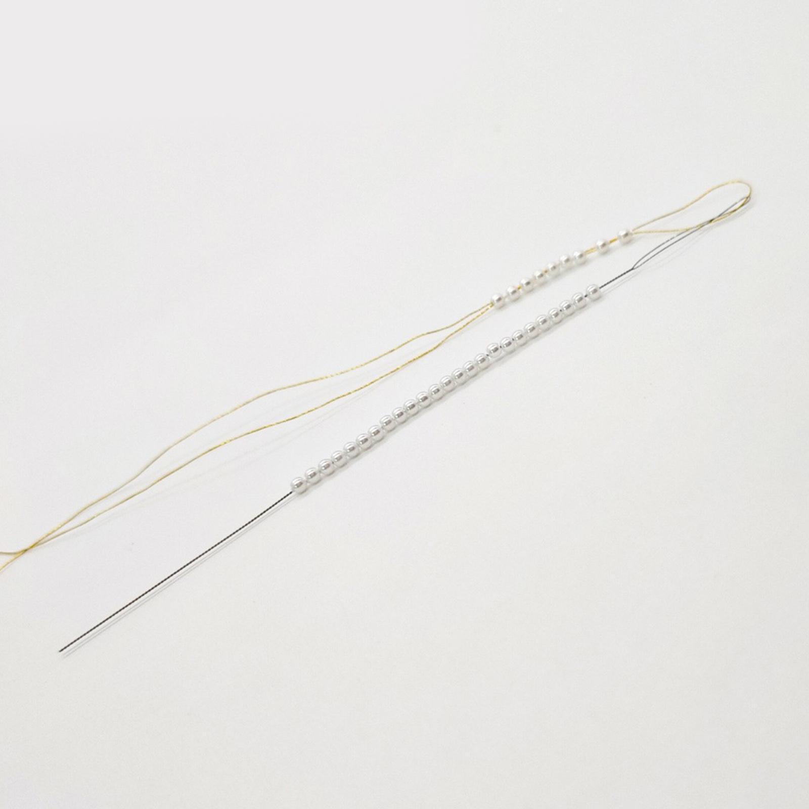 10x Large Eye Sewing Beading Needles Sewing Sharp Needles, Leather Needle Embroidery Thread Needle, Iron Yarn Knitting Needles
