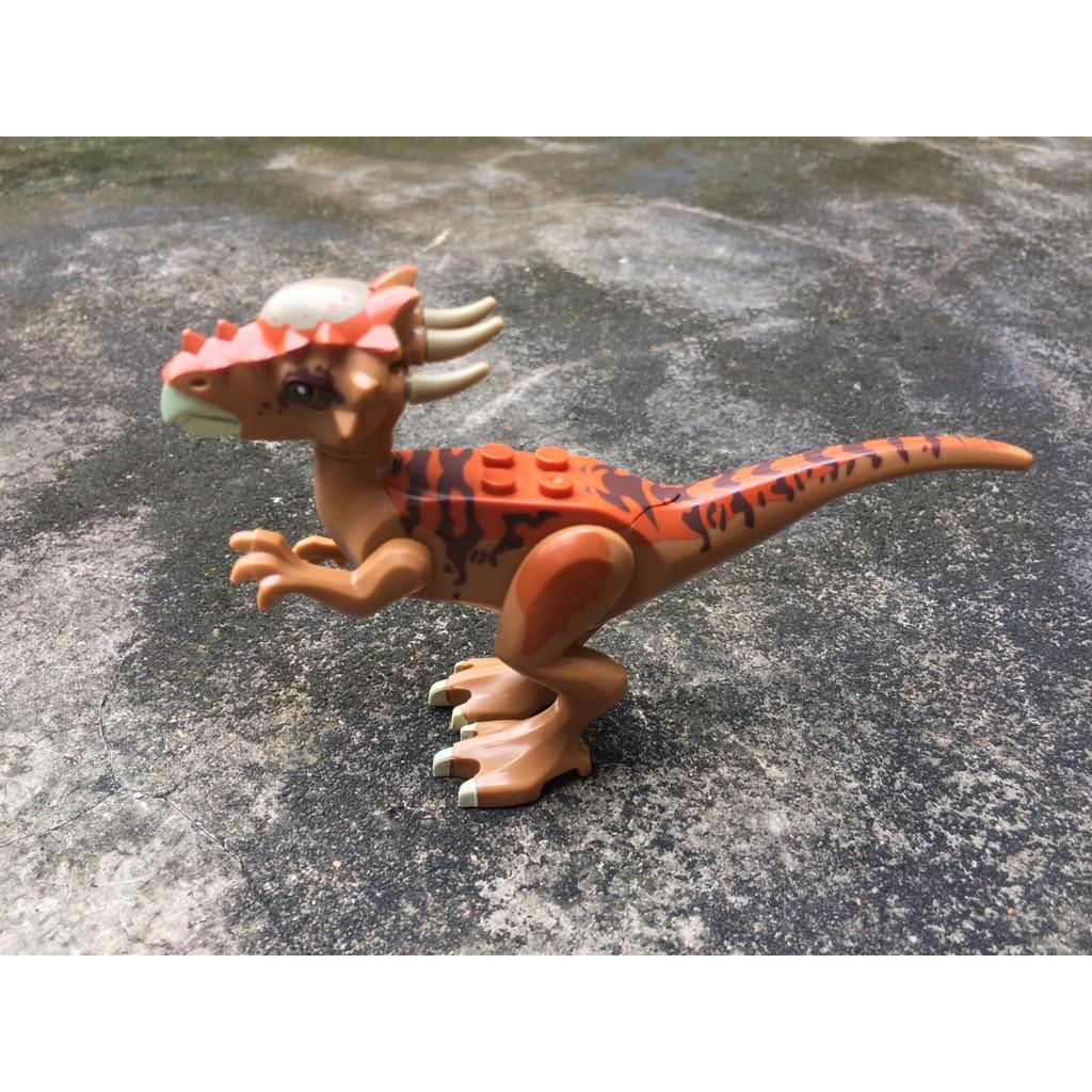 Đồ chơi Lắp ráp Trẻ em minifig Mô hình Khủng long Nâu Ăn thịt Dinosaur Hung dữ 77045