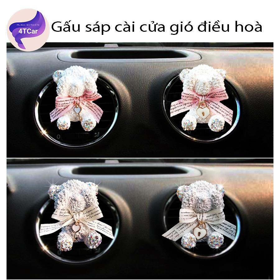 Gấu sáp trang trí ô tô cài cửa gió điều hoà