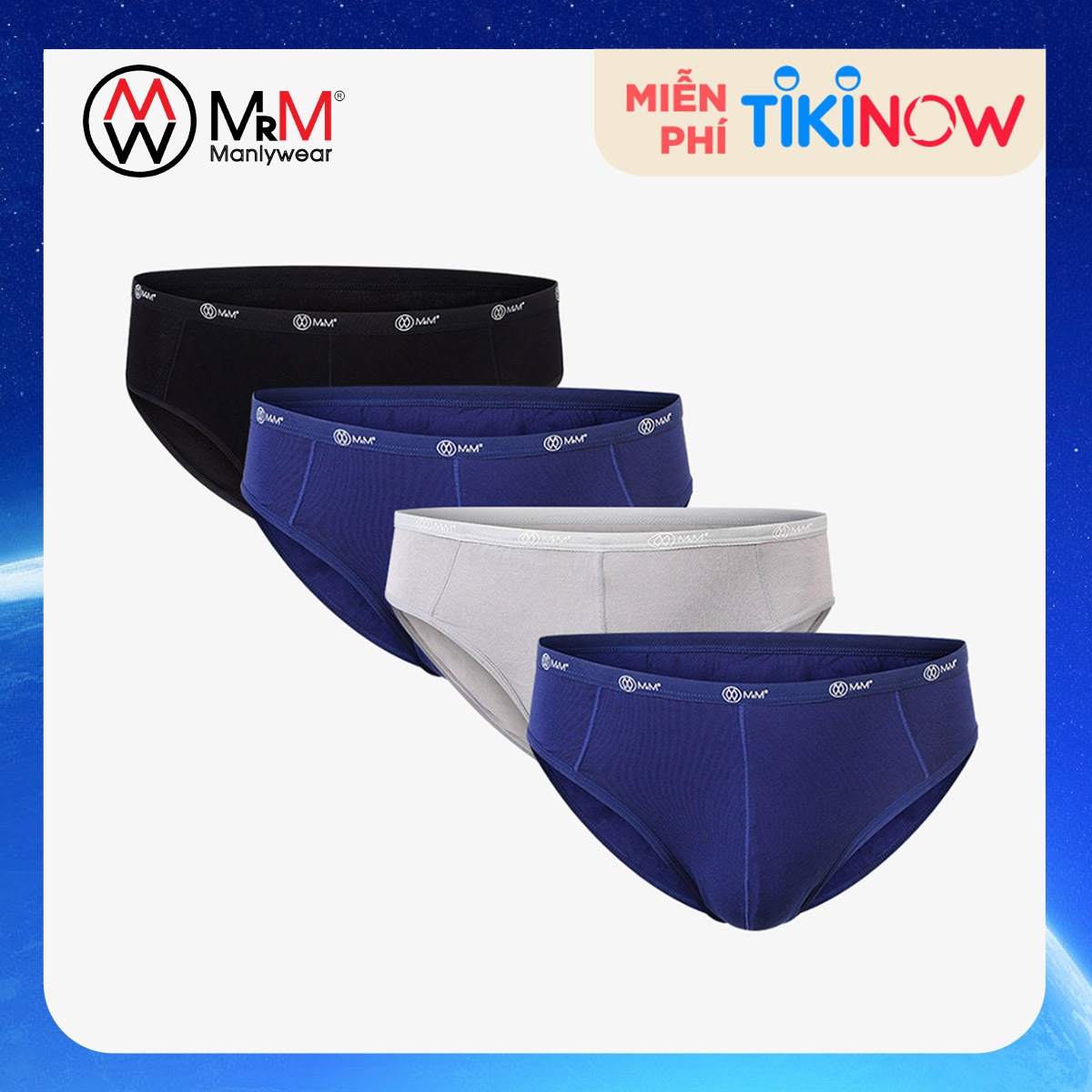 Combo 4 Quân Lot Nam Cap 1Cm Sơi Tre Bamboo Tư Nhiên Mêm Min Thâm Hut Mô Hôi - Màu Ngẫu Nhiên - L