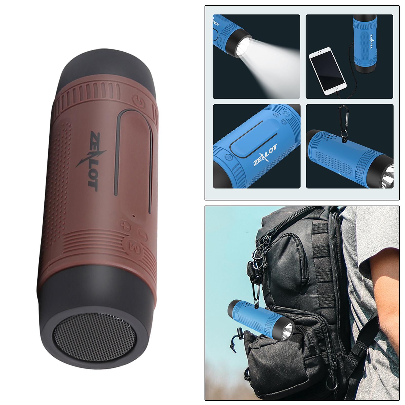 Outdoor Portable Flashlight Bicycle Bluetooth Speaker TF Card Play, Extend Playtime