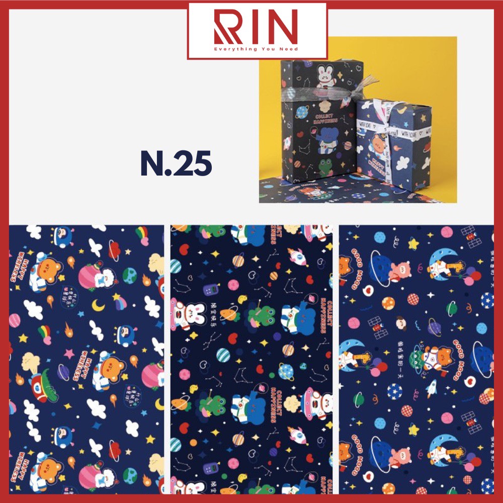 Giấy bọc sách vở / Giấy gói quà / giấy bao tập / giấy bao vở học sinh, sinh viên size A4, B5, A5 cao cấp – 24 cuốn