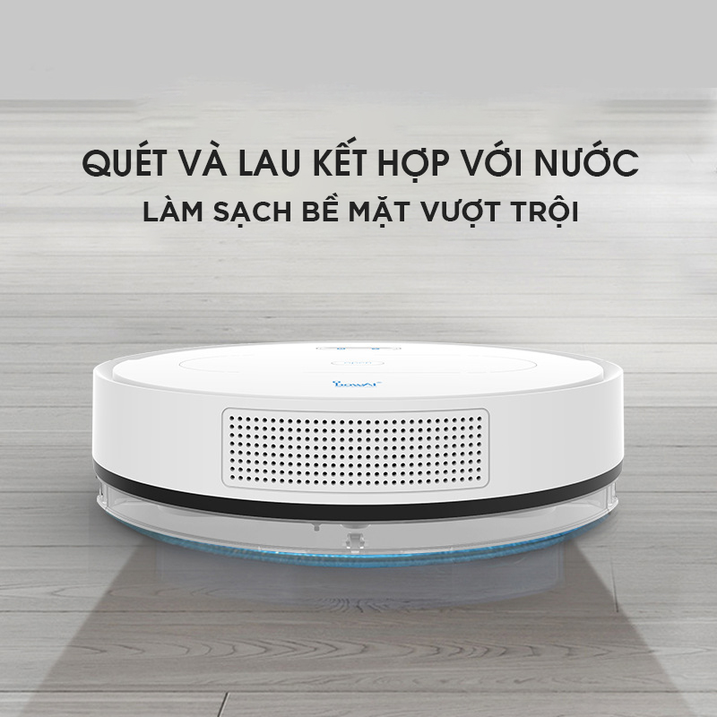 ROBOT Lau Nhà Tự động, Hút bụi Thông Minh Bowai OB11, Điều khiển từ xa, tự động sạc khi hết pin