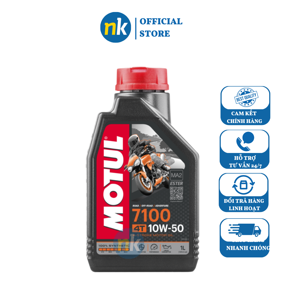 Nhớt xe số cao cấp Motul 7100 10w50 1L