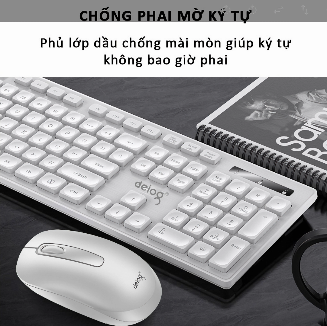 Combo bàn phím chuột không dây KG-09 wireless 2.4G làm việc văn phòng chơi game full mới 2024 ( Tặng kèm quà tri ân )- Hàng chính hãng