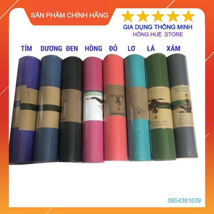 THẢM TẬP YOGA TPE CAO CẤP 2 LỚP 6MM TẶNG TÚI ĐỰNG THẢM LOẠI TO