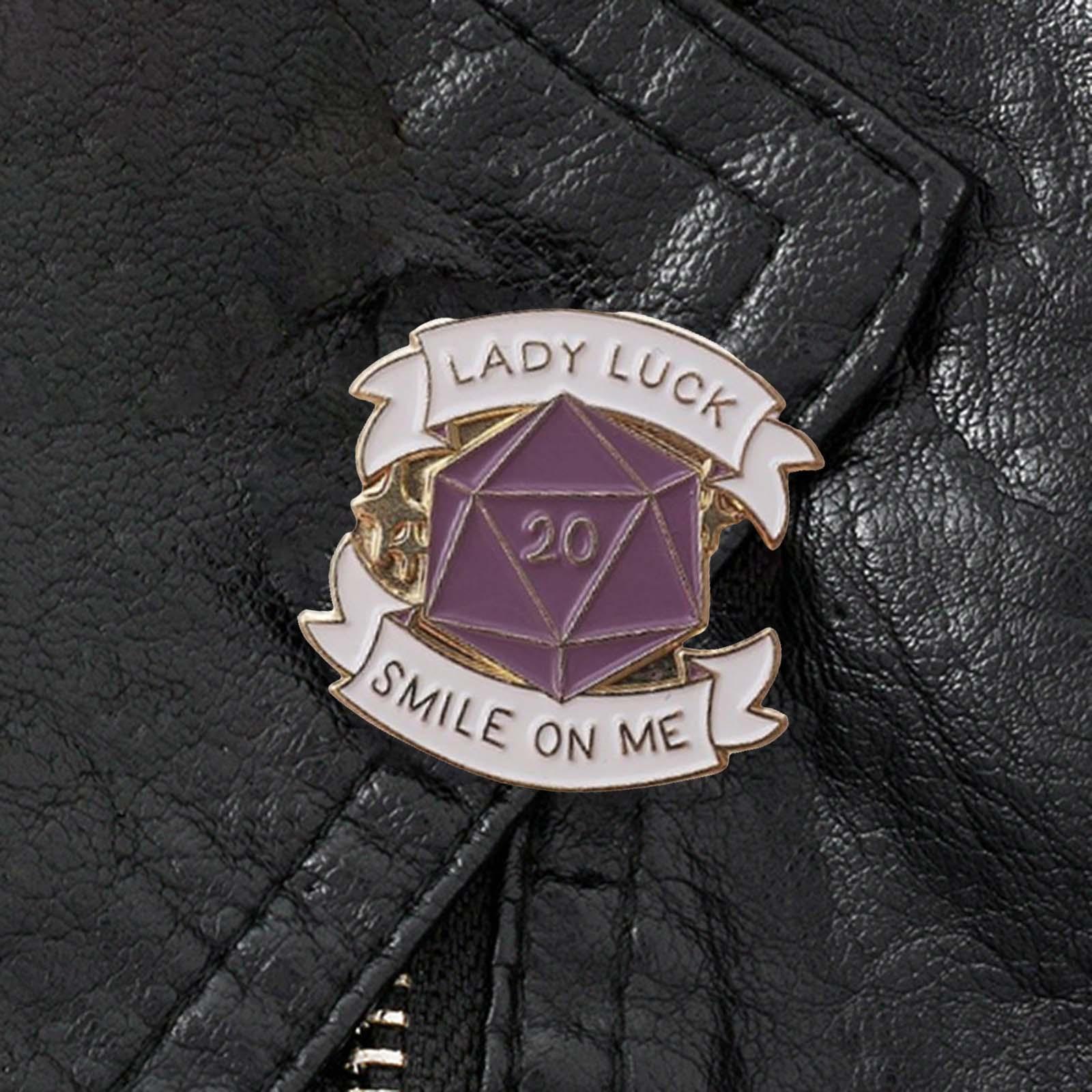 Lady Luck  ME Brooch  Badge Shirt Clothes Decor