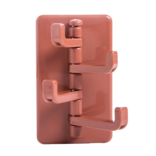 Móc Treo 4 Nhánh Xoay 180 Độ Hình Xylophone Dán Tường Treo Đồ Dùng Trong Nhà Cao Cấp - Đỏ