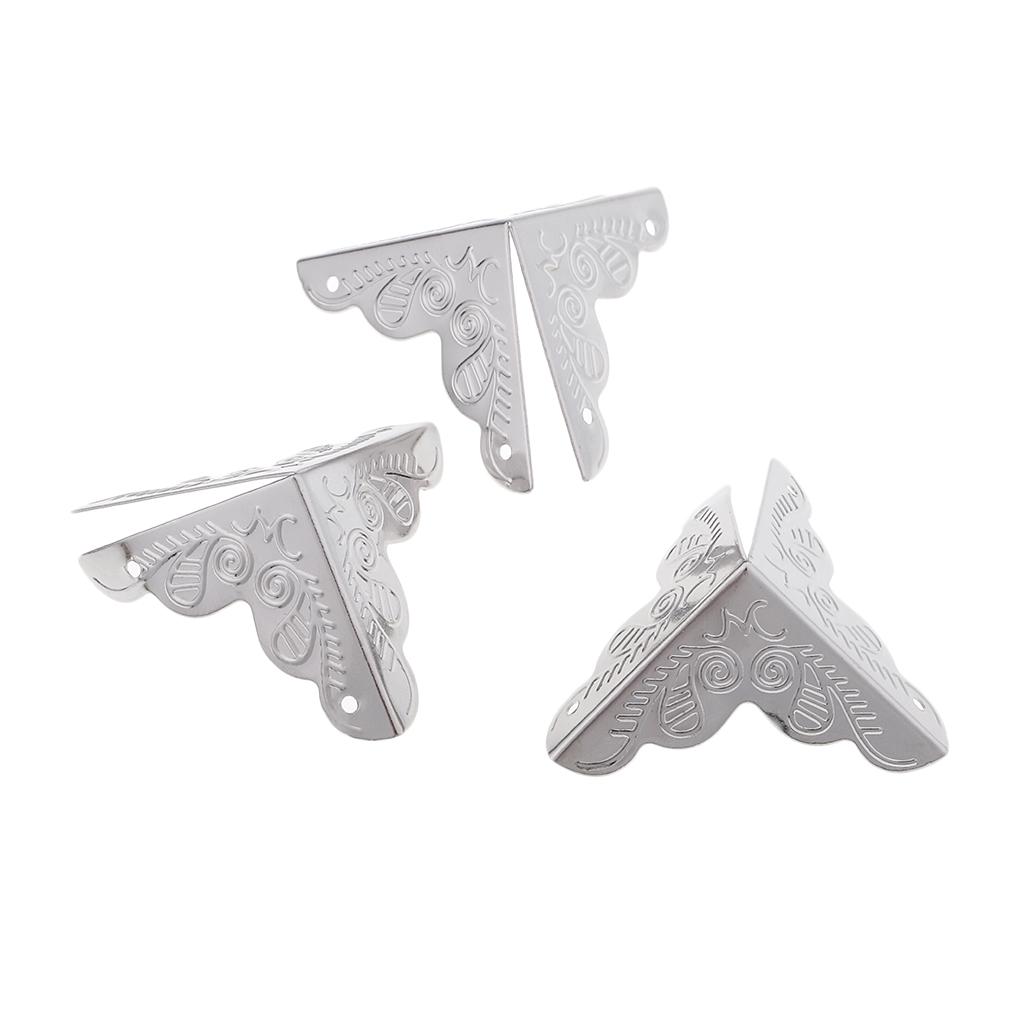 20 Pieces Metal Corners Antique Wooden Jewelry Gift Box Corner Protector Guard DIY Scrapbooking Albums & Refill Album Corner Protectors
