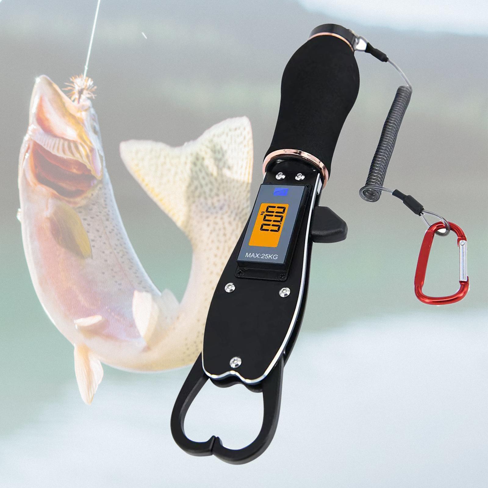 Fish Lip Gripper Fish Lip Grabber with Scale Multifunctional Waterproof Portable Professional Saltwater Heavy Duty Fishing Scale Fish Holder