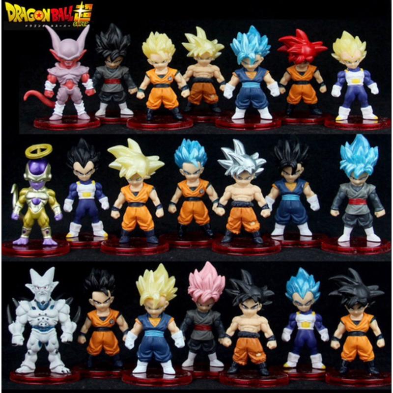 Mô Hình Phiên bản Q của Dragon Ball Super mô hình tay Super Saiyan Tôn Ngộ Không Vegeta Frieza Saru đồ trang trí