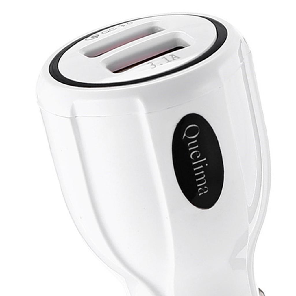 .0 Fast Charging Car Mobile Phone Charger Adapter Dual Ports