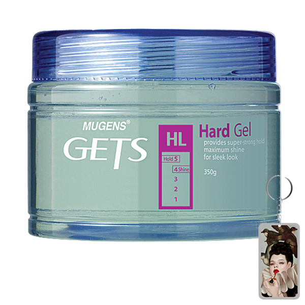 Gel đặc cứng Mugens Super Hair Gel Hàn Quốc 330ml + Móc khóa