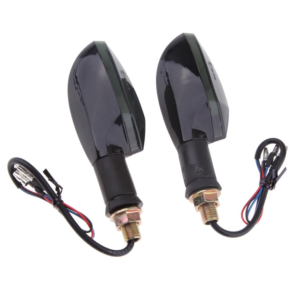 2x2x Universal Motorcycle Amber LED Turn Signal Indicator Blinker Light Lamp