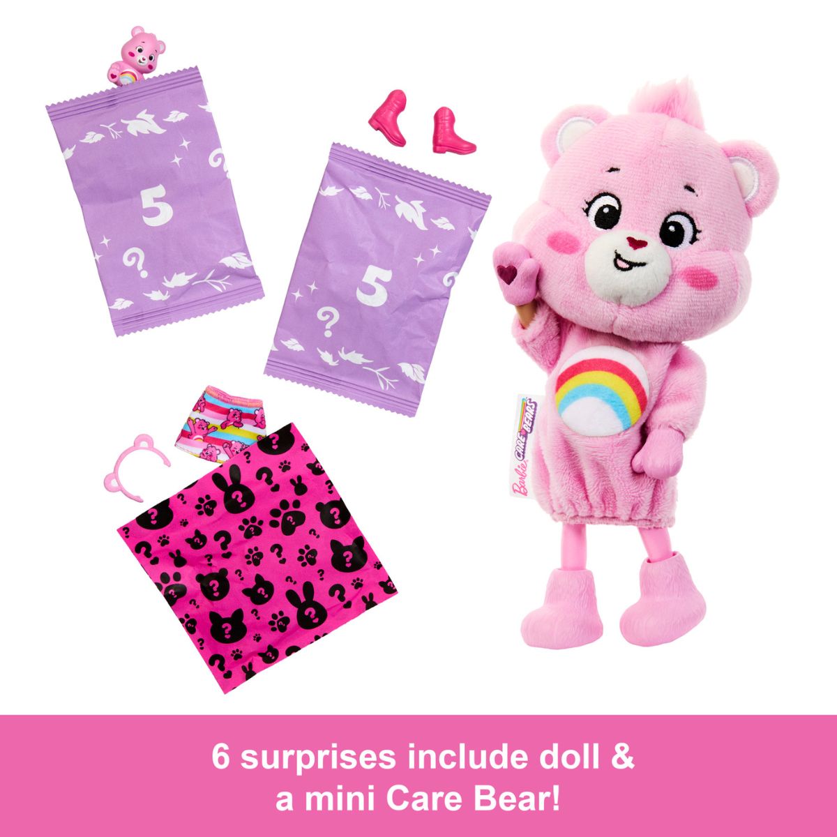 Đồ Chơi Búp Bê Chelsea Cutie Reveal - Gấu Care Bear BARBIE JCN97 - Giao Hàng Ngẫu Nhiên 