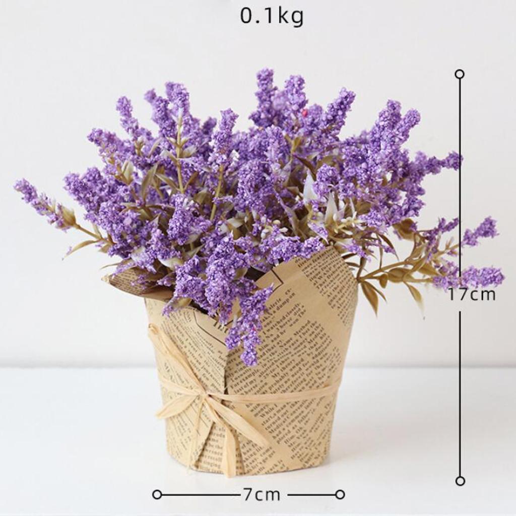 Artificial Lavender Gypsophila Home Decor Flower Fake Bouquet Pot Flower-02