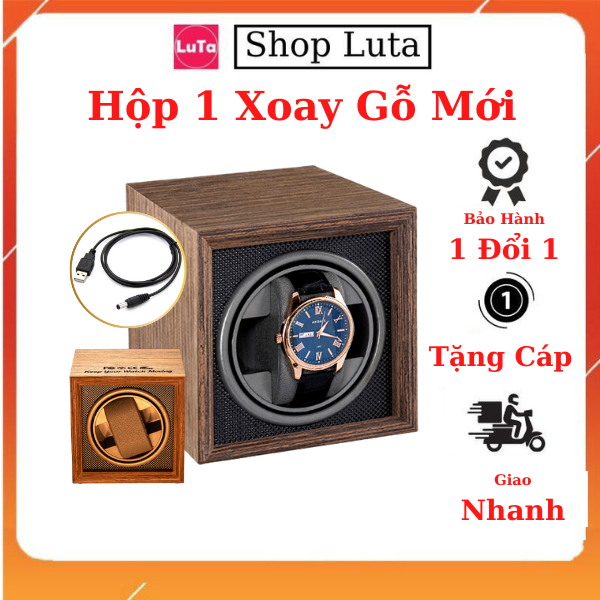 Hộp Đựng Đồng Hồ Cơ 1 Xoay Vỏ Da - Mã 810