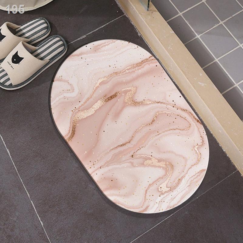 Bắc Âu tấm lót tảo cát thấm hút và làm khô nhanh phòng tắm nhà vệ sinh thảm cửa sàn chống trượt