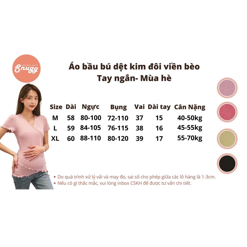 Áo bầu bú Rayon spandex dệt kim đôi mịn mát hơn lụa - best choice hè 2021 Snugg