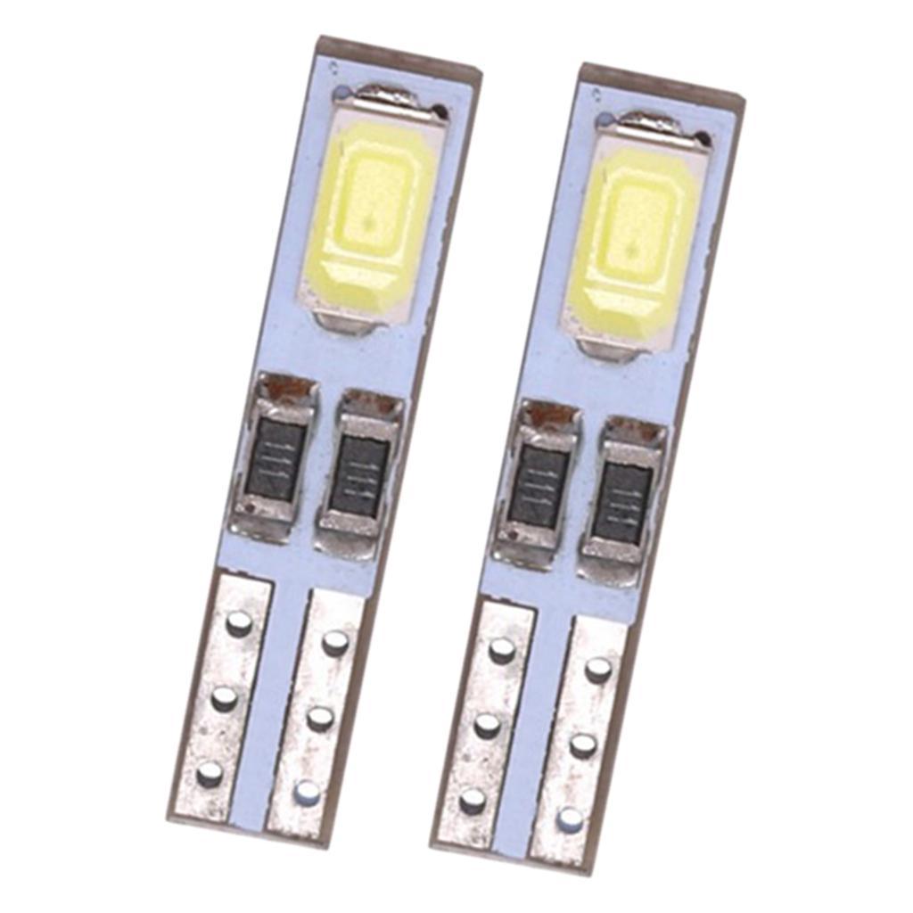 10X T5 Instrument Cluster Panel LED Bulbs Light T5 6500k 12V