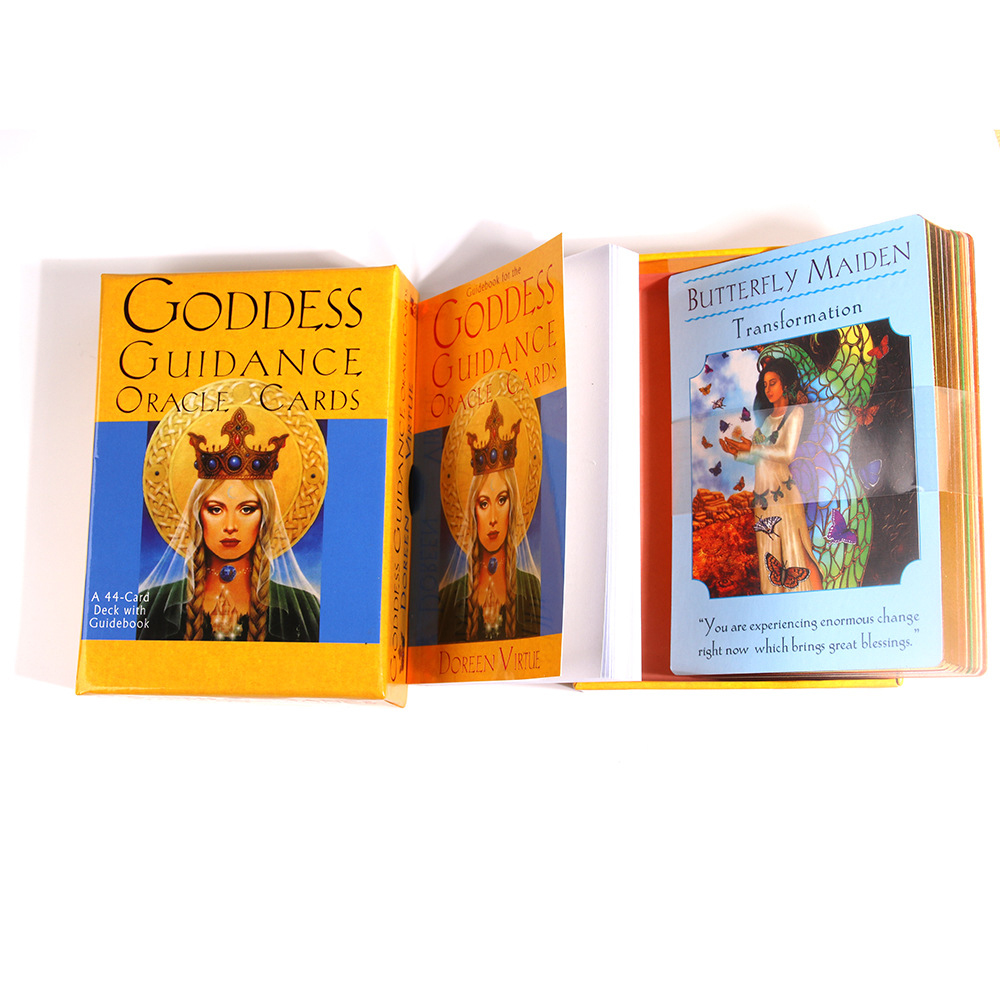 [Mạ Cạnh Size Gốc] Bộ bài Goddess Guidance Oracle 44 Lá Bài Hộp Cứng Cao Cấp Kèm Hướng Dẫn