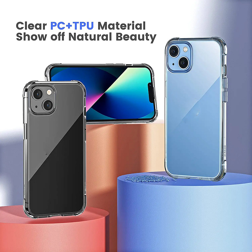 Ốp lưng chống sốc trong suốt cho iPhone 14 Likgus Crashproof giúp chống chịu mọi va đập - hàng nhập khẩu