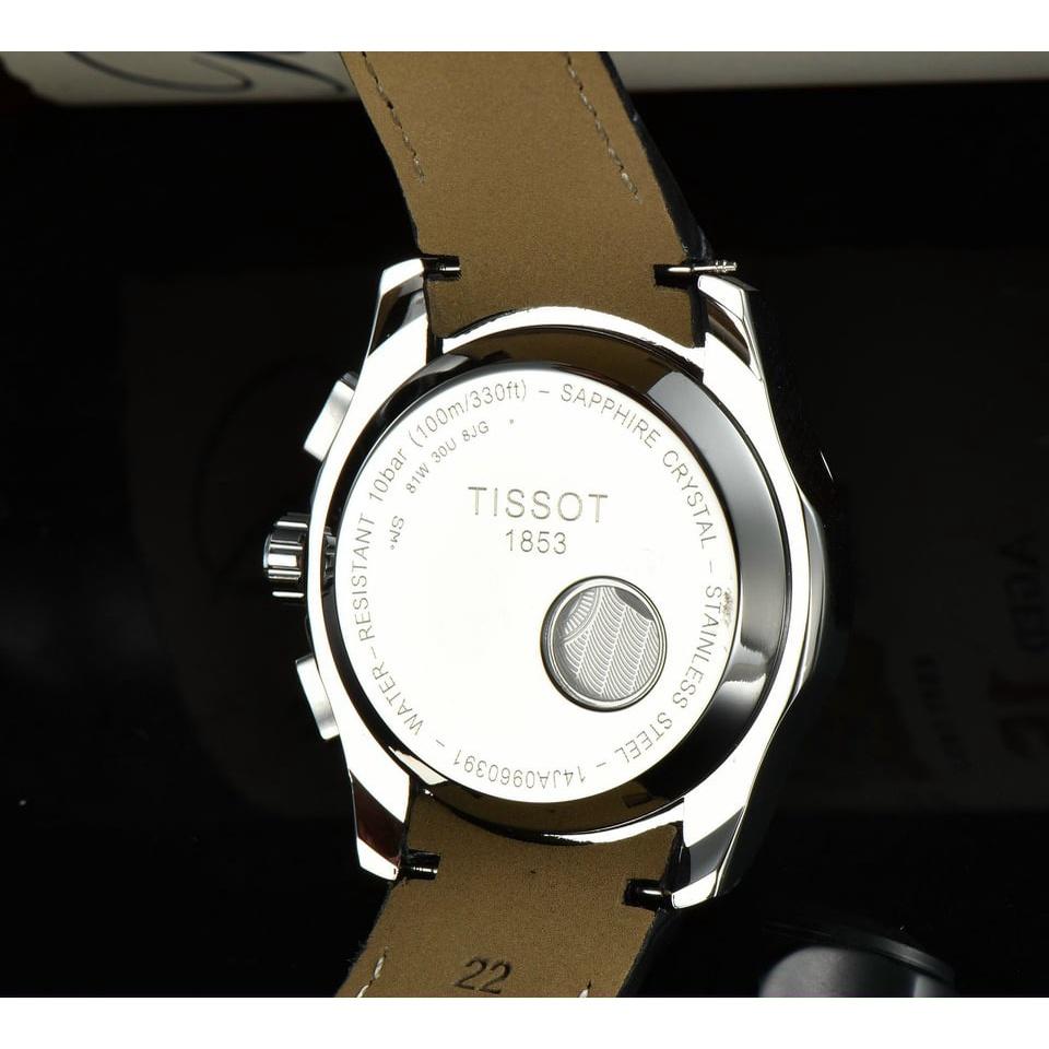 Đồng hồ cơ Tissot TS75 dành cho nam, dây da cao cấp