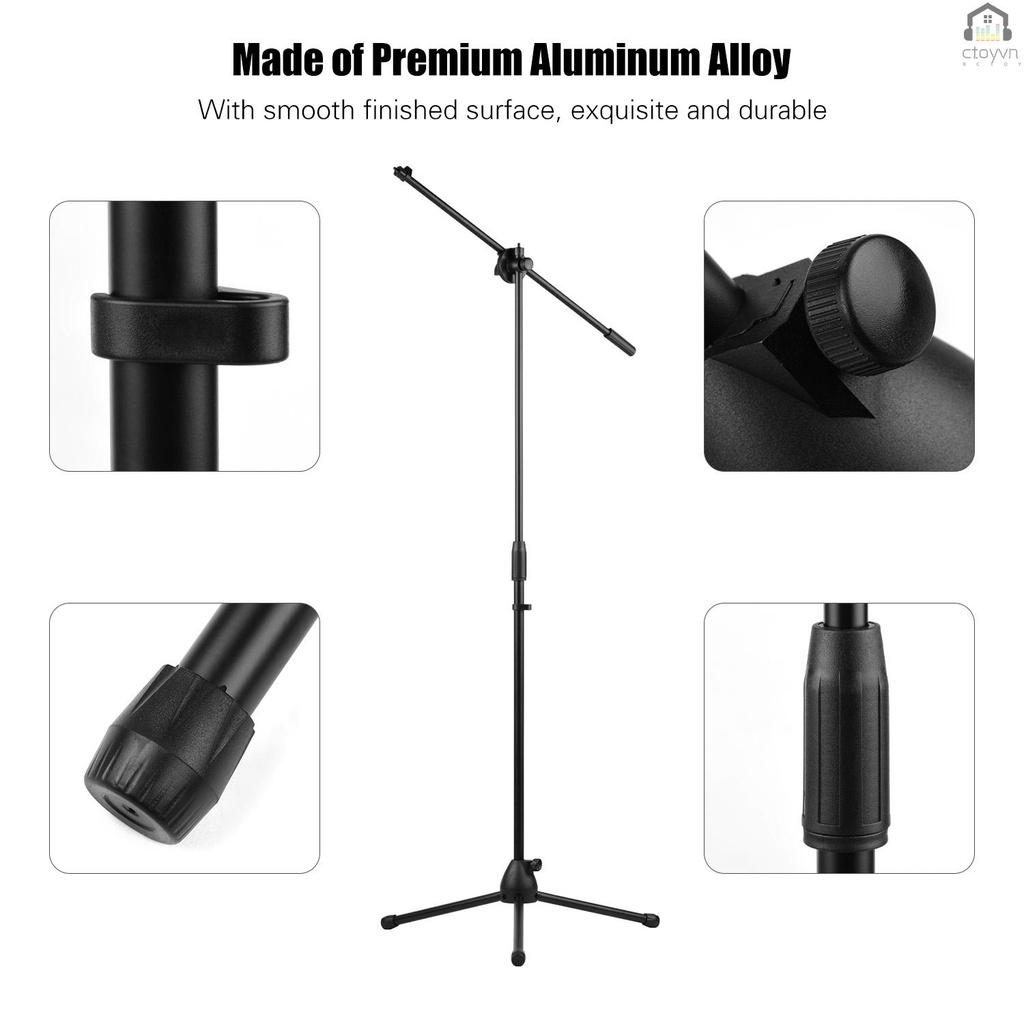 Bộ giá đỡ ba chân bằng hợp kim nhôm 140cm / 4.6ft chịu lực cao 2kg hỗ trợ chụp ảnh/phát trực tiếp